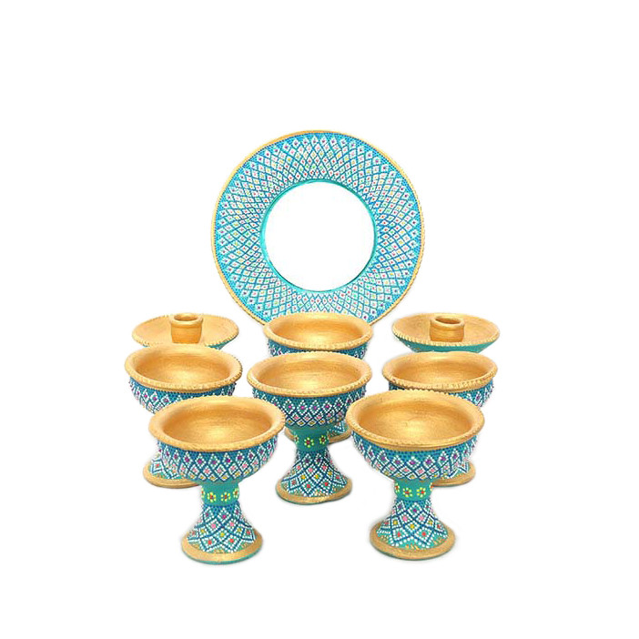 مجموعه ظروف هفت سین 9 پارچه کد NR-009