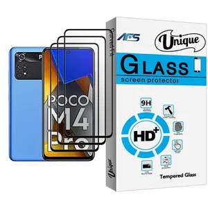 AFS Unique Glass MIX003 Screen Protector For Xiaomi Poco M4 Pro Pack Of 3