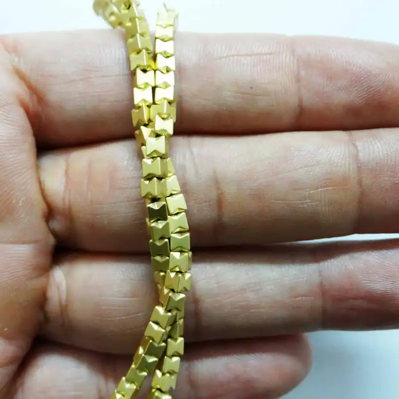 مهره دستبند مدل حدید چند وجهی کد MO-1004  مجموعه 40 عددی