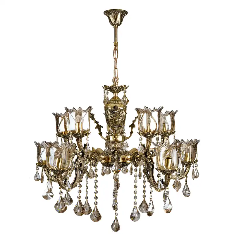 لوستر 15 شعله چشمه نور کد C3378/5+10-BO