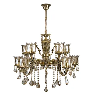  لوستر 15 شعله چشمه نور کد C3378/5+10-BO