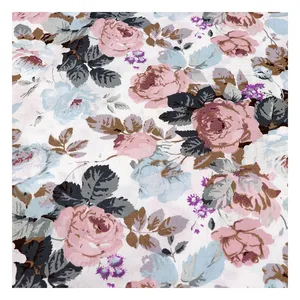 پارچه ملحفه عرض 2.4 متر مدل گل آذین رنگ سفید