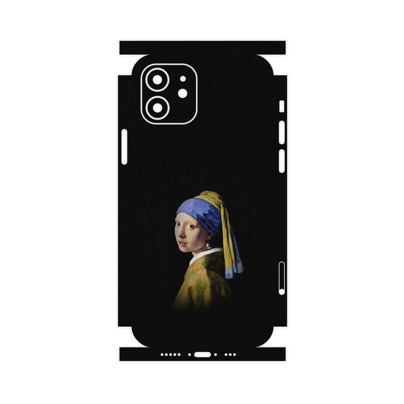برچسب پوششی ماهوت مدل Girl with a Pearl Earring of Vermeer-FullSkin مناسب برای گوشی موبایل اپل iPhone 12