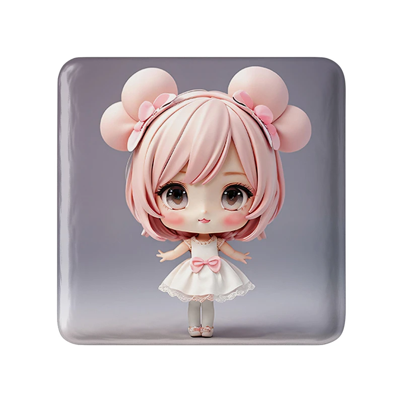 پیکسل خندالو طرح دخترانه (Girlish) مدل مربعی کد 36866