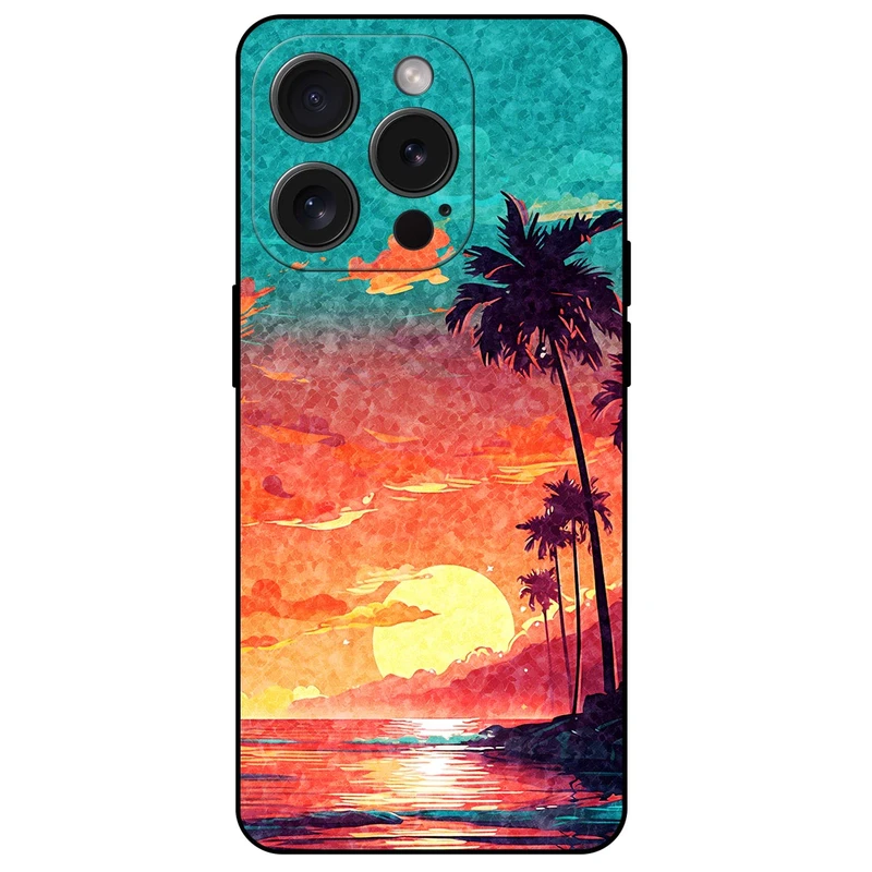 کاور مگافون طرح تابستان مدل 8000 مناسب برای گوشی موبایل اپل iPhone 15 Pro   