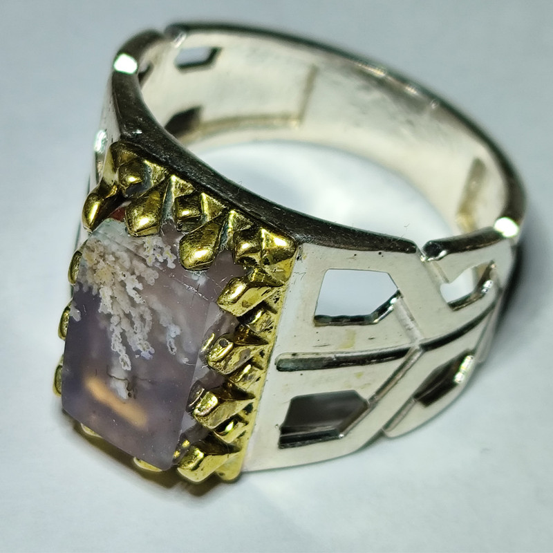 انگشتر نقره مردانه مدل شجر بهاری مدل STAR 270