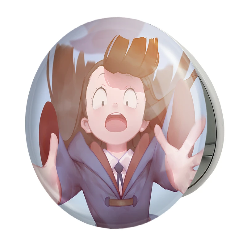 آینه جیبی خندالو طرح اکو انیمه جادوگران کوچک Little Witch Academia مدل تاشو کد 22829 
