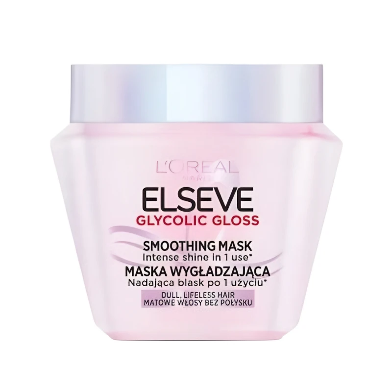 ماسک صاف کننده مو لورآل مدل Glycolic Gloss مناسب برای  انواع مو حجم 300 میلی لیتر