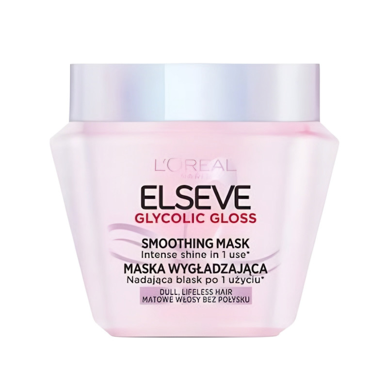 ماسک صاف کننده مو لورآل مدل Glycolic Gloss مناسب برای  انواع مو حجم 300 میلی لیتر