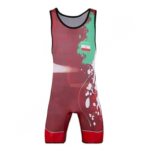 دو بنده کشتی مردانه مدل ISPS Wrestling Singlet