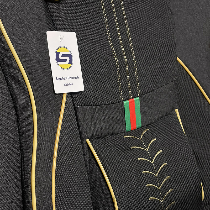 ست کامل روکش صندلی خودرو سپاهان روکش مدل GUCCI-249 مناسب برای پژو 206-207 راناپلاس