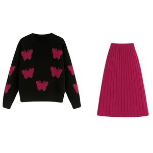 ست پلیور و دامن زنانه مدل B2