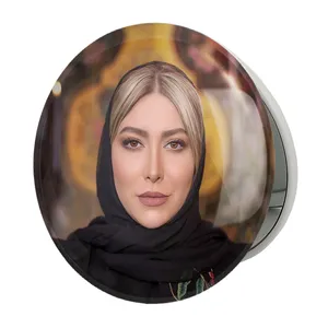 آینه جیبی خندالو طرح فریبا نادری مدل تاشو کد 6263 