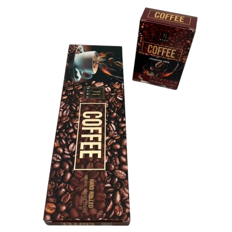 عود رامو مدل رویال کد ۰۱ با رایحه قهوه مجموعه ۲ عددی