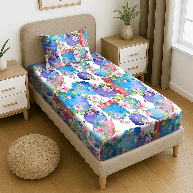 سرویس ملحفه پامیل مدل RL170HS یک نفره 2 تکه