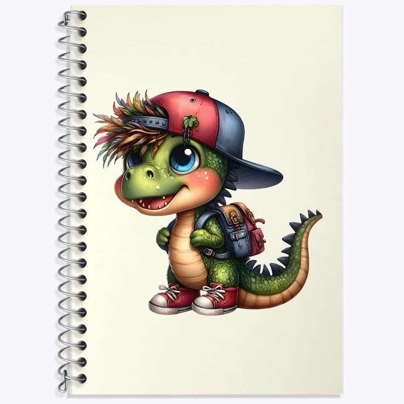 دفتر نت موسیقی 50 برگ خندالو طرح دایناسور بامزه کد F6138