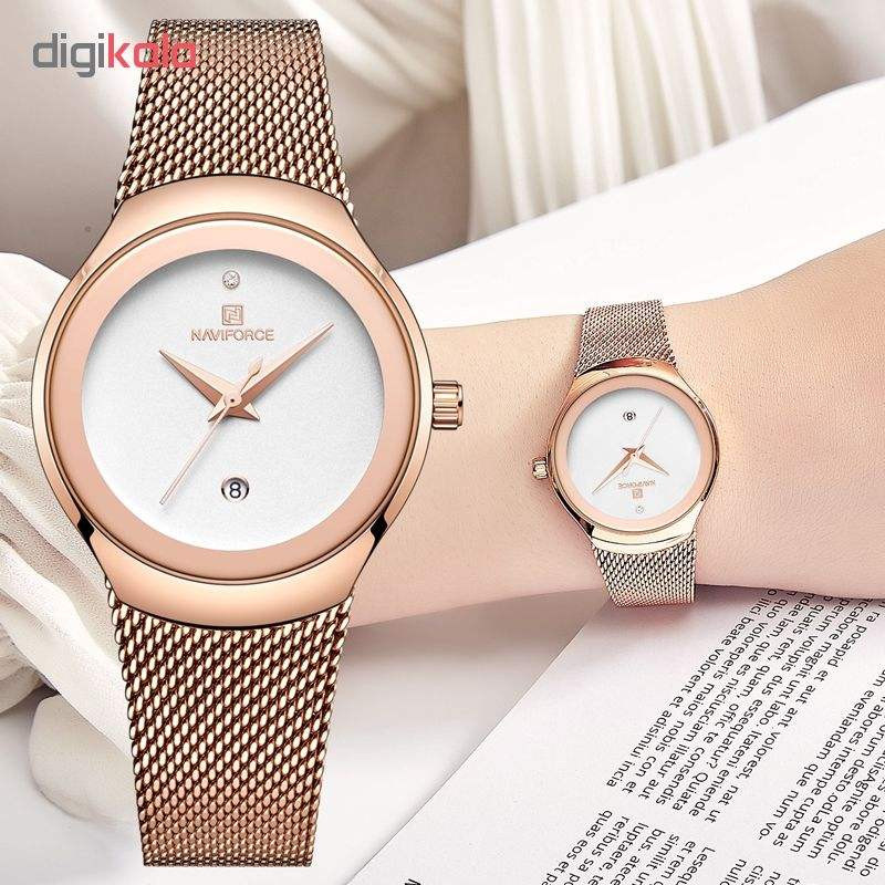 ساعت مچی عقربه ای زنانه نیوی فورس مدل NF5004 R