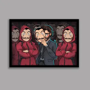 تابلو مدل سریال خانه کاغذی Money Heist کد LA-G10649-2