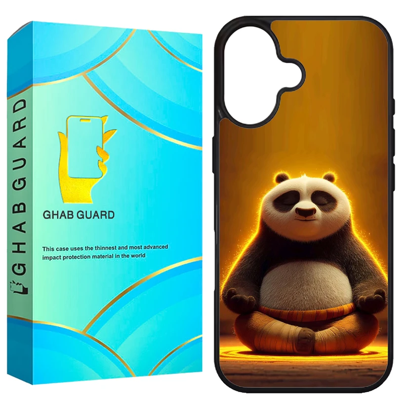 کاور قاب گارد طرح پاندا کنگفوکار مدل G16PL مناسب برای گوشی موبایل اپل iPhone 16 Plus