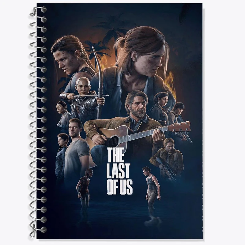 دفتر زبان 50 برگ خندالو مدل دو خط طرح The Last Of Us کد 4866