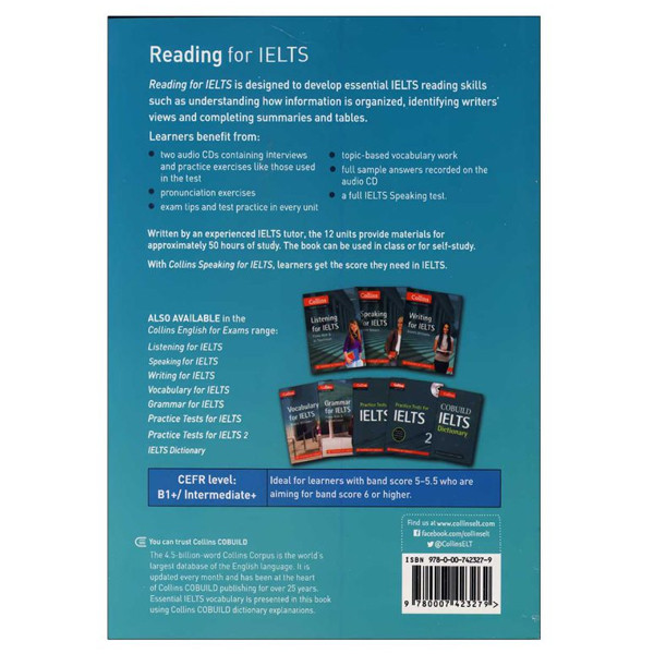 کتاب Collins English For Exams Reading For IELTS اثر Els Van Geyte انتشارات سپاهان کتاب Collins English For Exams Reading For IELTS اثر Els Van Geyte انتشارات سپاهان