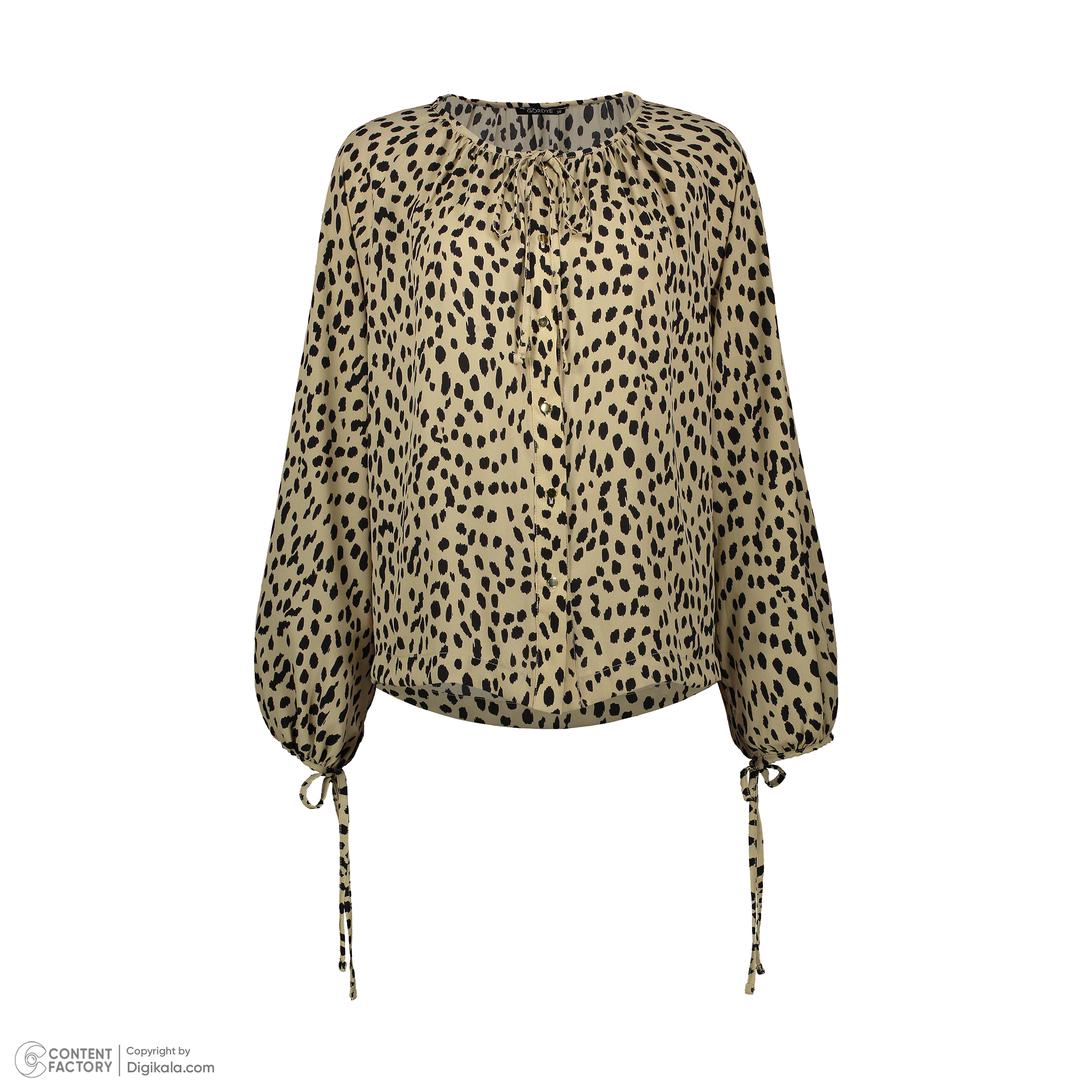 شومیز زنانه گردیه مدل 307299 رنگ کرم