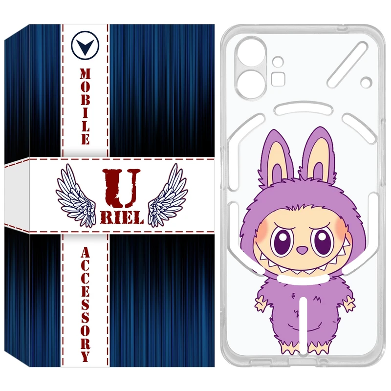 کاور یوریل مدل Clear کد 150 طرح لبوبو مناسب برای گوشی موبایل ناتینگ Phone 1