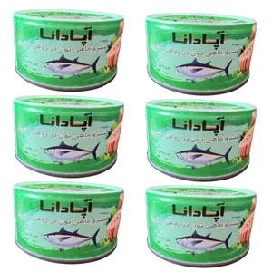 کنسرو ماهی تون در روغن گیاهی و شوید آپادانا - ۱۸۰ گرم بسته ۶ عددی