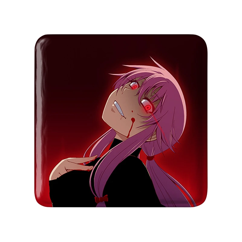 مگنت خندالو طرح یونو انیمه میرای نیکی مدل مربعی کد 32390