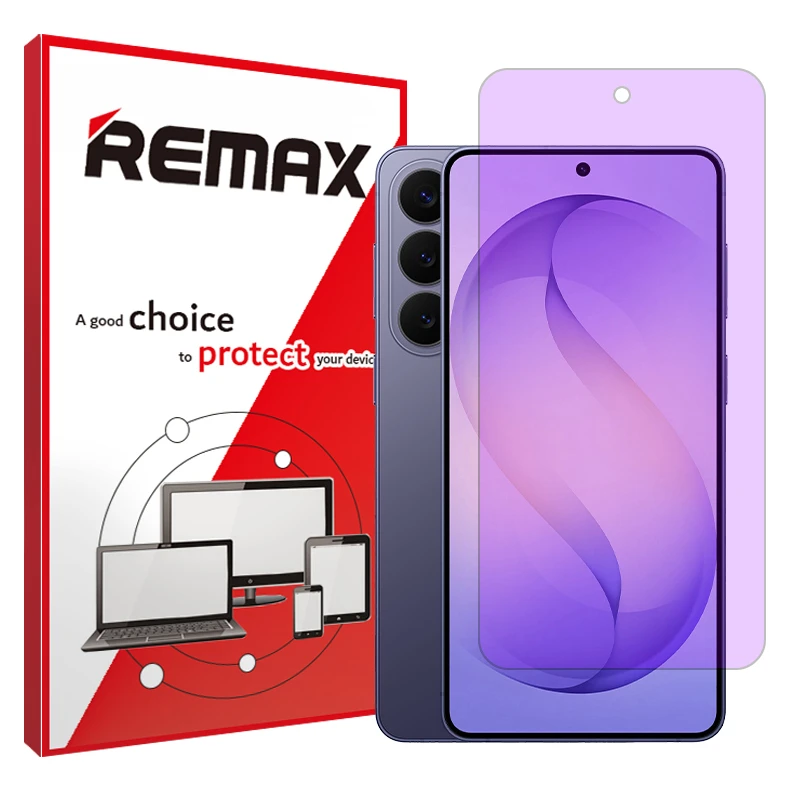 محافظ صفحه نمایش فیلتر بنفش ریمکس مدل هیدروژلی مناسب برای گوشی موبایل سامسونگ Galaxy S26