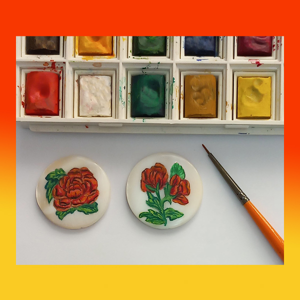 گوشواره زنانه مدل گلهای مینیاتوری