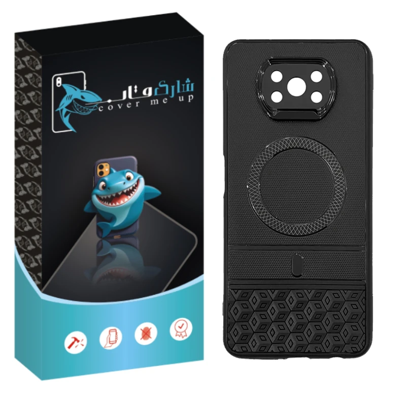 کاور شارک قاب مدل تاس مناسب برای گوشی موبایل شیائومی Poco X3 / X3 Pro / X3 NFC