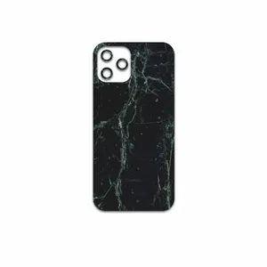 MAHOOT Graphite-Green-Marble Cover Sticker for Apple iPhone 12 Pro