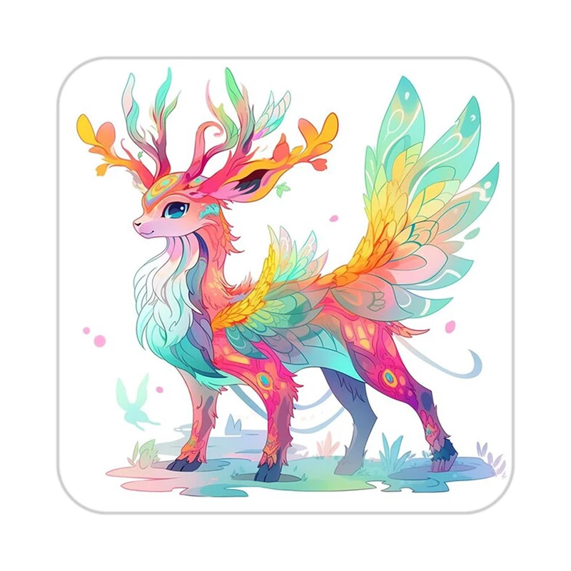 زیر لیوانی کاکتی طرح حیوانات رنگی مدل mp26417