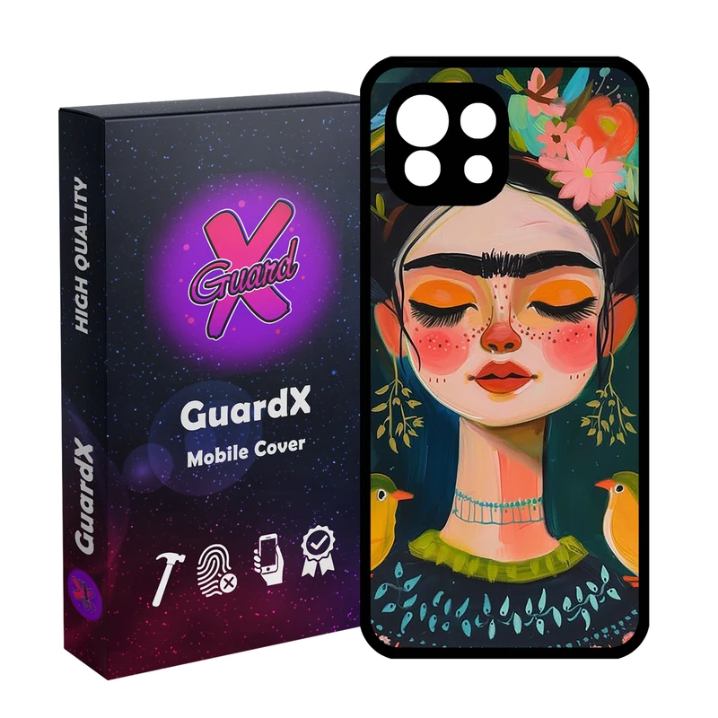 کاور گارد ایکس طرح دخترانه مدل Glass10785 مناسب برای گوشی موبایل شیائومی  Mi 11 Lite