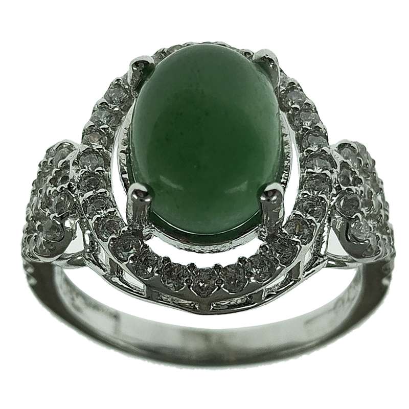 انگشتر نقره زنانه سلین کالا مدل عقیق یشم کد 112 انگشتر نقره زنانه سلین کالا مدل عقیق یشم کد 112