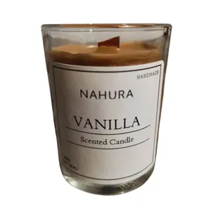 شمع لیوانی معطر مدل D008 با رایحه وانیل زمان اتمام 10 ساعت