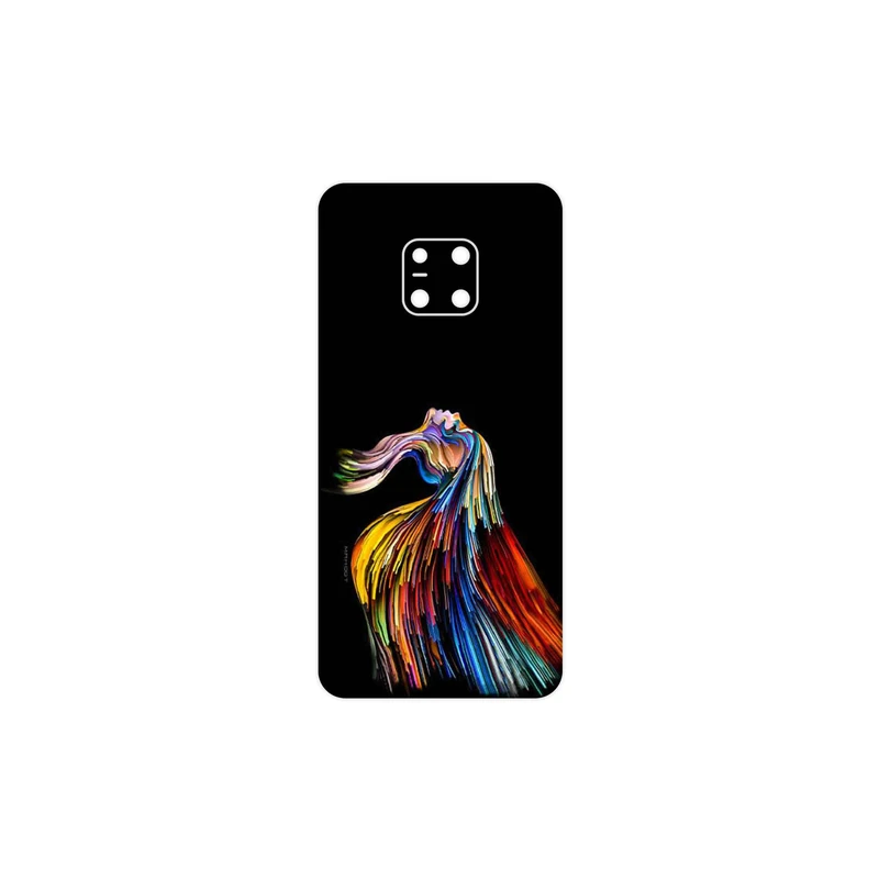 برچسب پوششی ماهوت مدل Rainbow Hair Digital Art مناسب برای گوشی موبایل هوآوی Mate 20 Pro