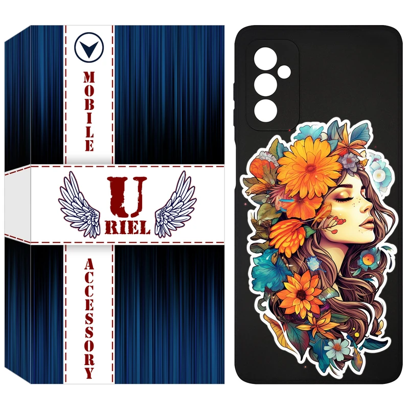 کاور یوریل قاب مدل KSH کد 52 طرح دختر مناسب برای گوشی موبایل سامسونگ Galaxy F13 4G / M13 4G / M23