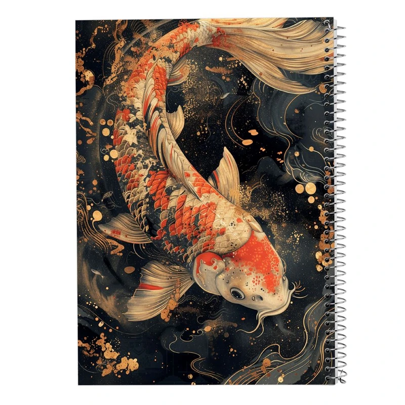 دفتر شطرنجی 50 برگ مدوپد طرح ماهی کد DF16006