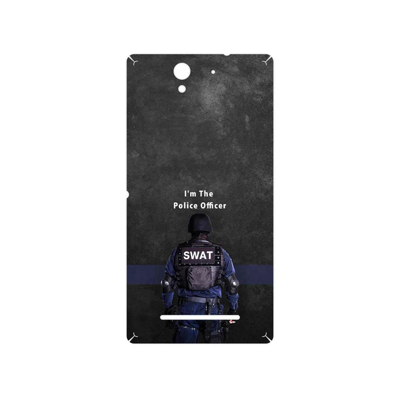 برچسب پوششی ماهوت مدل Police Officer مناسب برای گوشی موبایل سونی Xperia C3 Dual