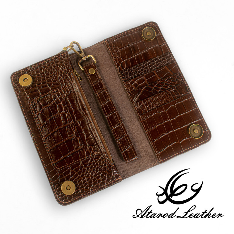 کیف پول چرم عطارد مدل چرم طبیعی کد DPR16