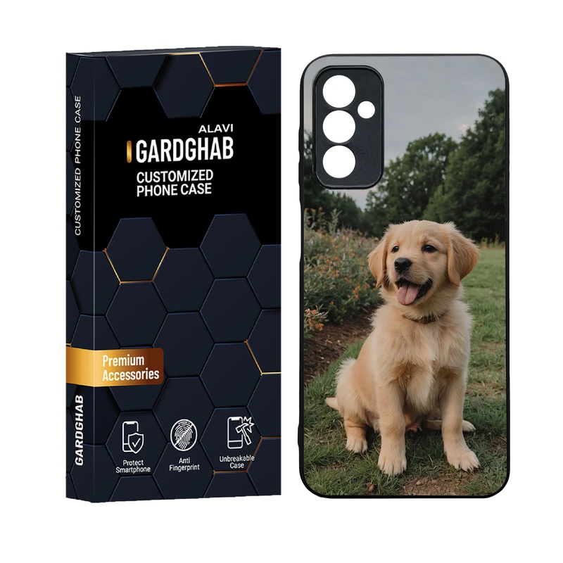 کاور گارد قاب علوی مدل دورژله ای پشت گلس حیوانات مناسب برای گوشی موبایل سامسونگ Galaxy F13