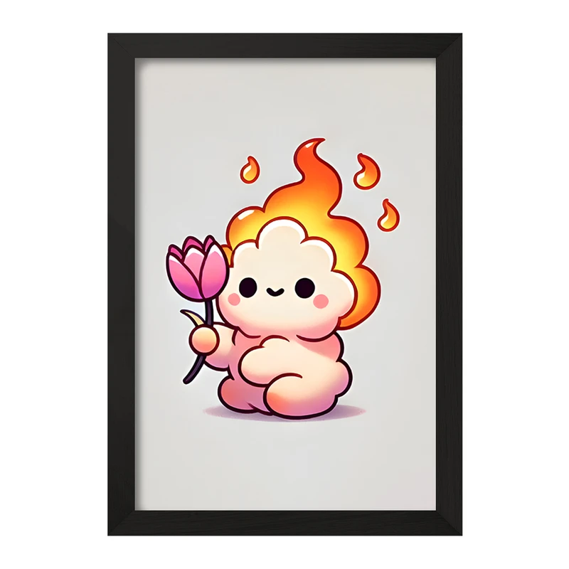 تابلو خندالو مدل گوله آتیش بامزه کد F11743