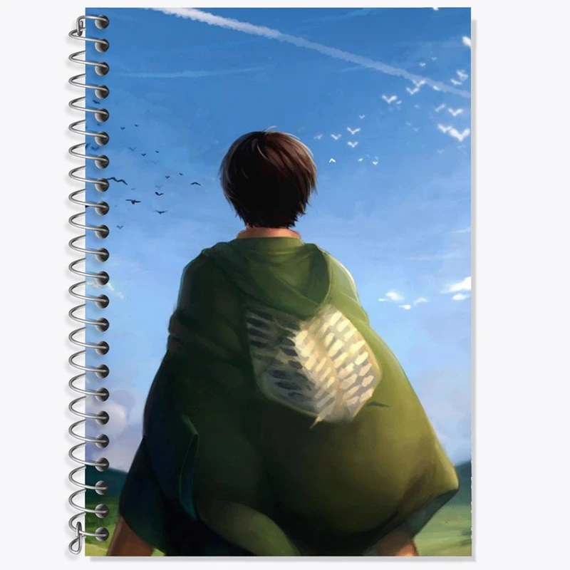 دفتر لغت 50 برگ خندالو مدل ارن یگر انیمه اتک آن تایتان Attack on Titan کد 11040