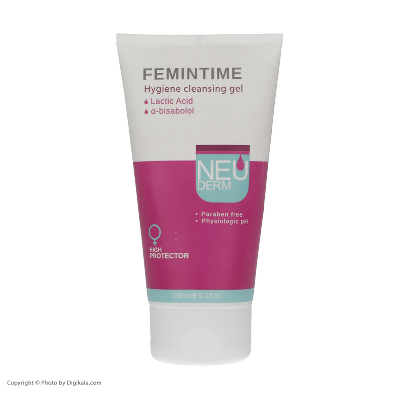 ژل بهداشتی بانوان نئودرم مدل Femintime حجم 150 میلی لیتر ژل بهداشتی بانوان نئودرم مدل Femintime حجم 150 میلی لیتر