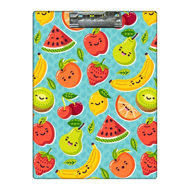 تخته شاسی طرح میوه های تابستانی خوشحال کد  1012083 سایز A4