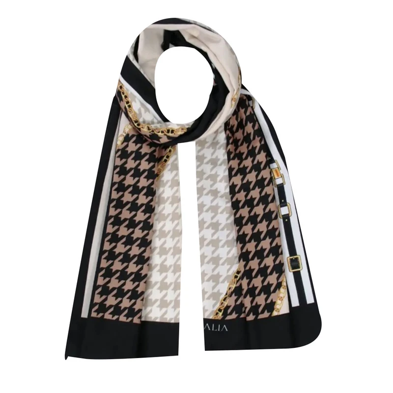 شال زنانه مدل موهر طرح زنجیری کد 2763