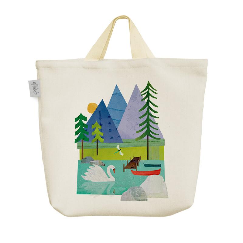 ساک خرید خندالو مدل منظره طبیعت کد H1082