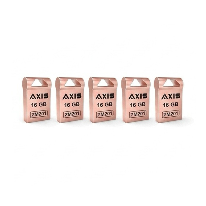 فلش مموری اکسیس مدل ZM201-16-5pcs ظرفیت 16 گیگابایت با رابط USB2.0 بسته 5 عددی